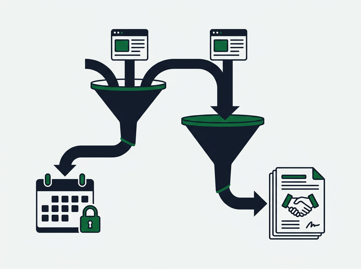 coaching ad offers that book calls CRM workflow