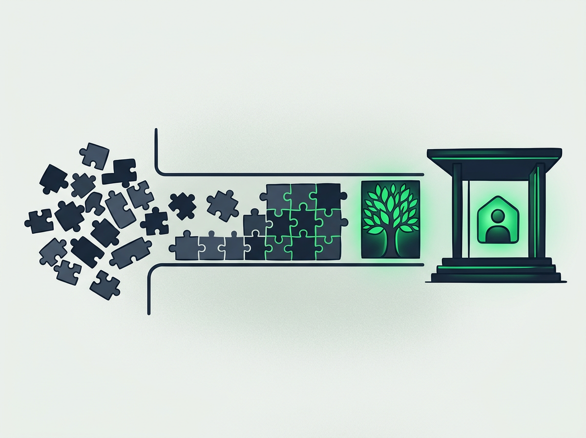 Unlock Growth: AI & Automation for Coach & Consultant Paid Acquisition 7 Illustration: Streamlining Client Onboarding & Management